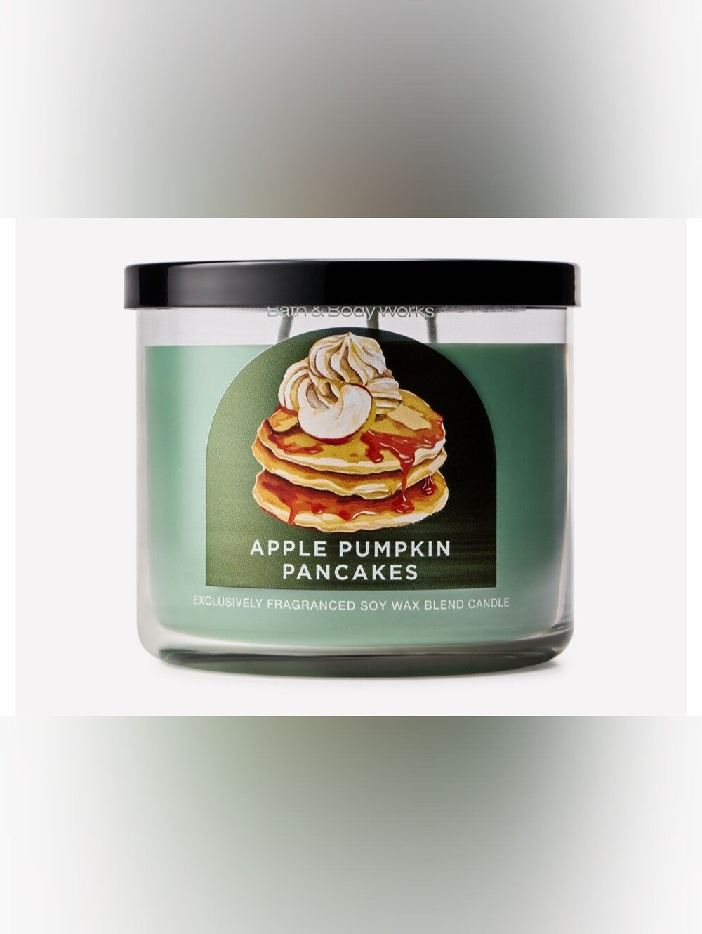 Bath & Body Works Apple Pumpkin Pancakes Candle - Green